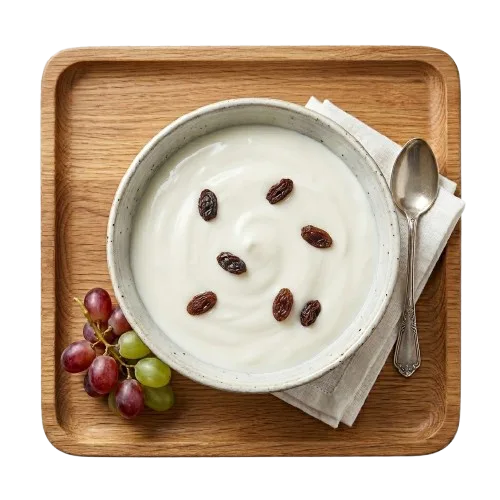 Yaourt aux raisins